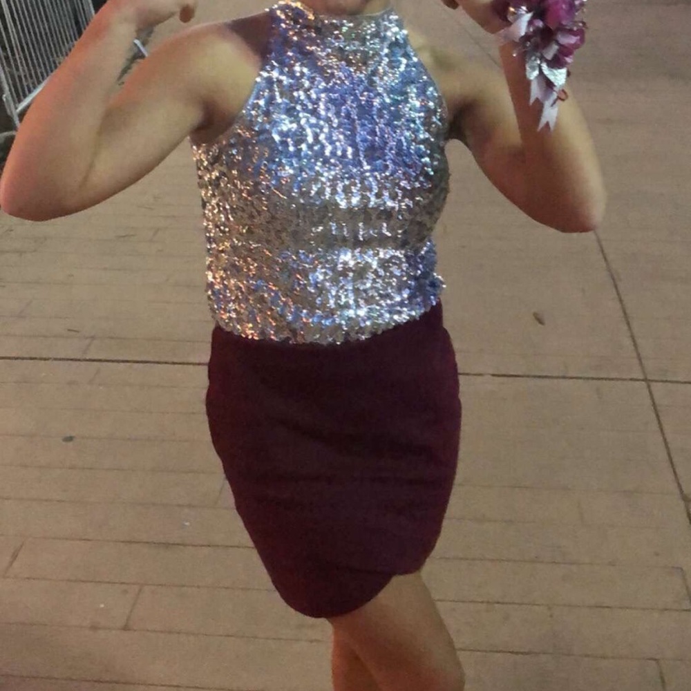 Top and skirt